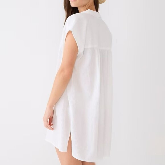 NWT - J. Crew Cap-sleeve tunic cover-up in soft gauze - Picture 3 of 6